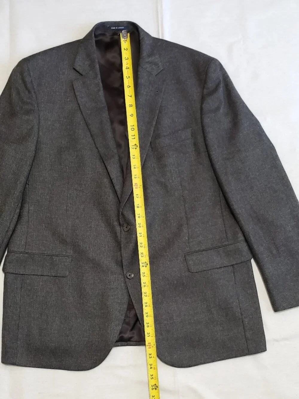 Daniel Cremieux Men's 48L Gray Tweed Wool Sports Coat Jacket Blazer Herringbone